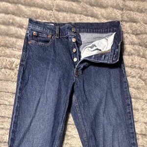 GAP High Rise Cheeky Straight Jeans Size 29 8 Long